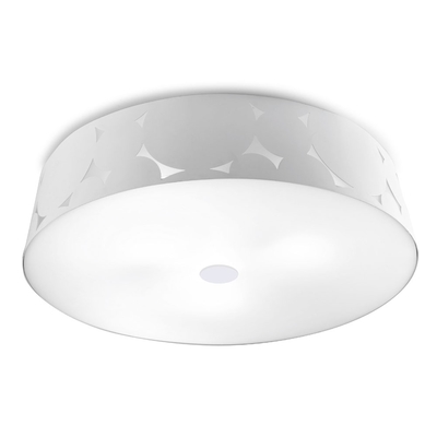 Circular White Flush Ceiling Light